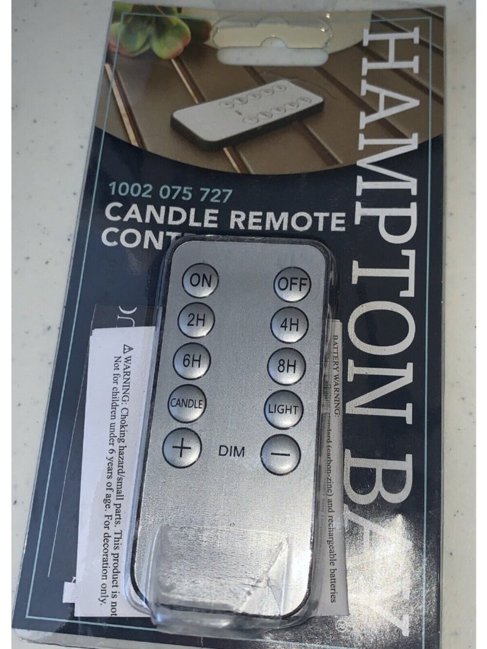 Hampton Bay 10-Button Outdoor Patio Candle Remote Control 1002 075 727